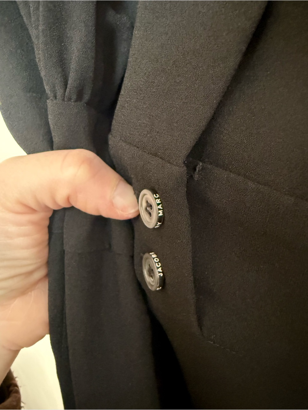 NWT Marc by Marc Jacobs Yumi Crepe Dress in Black - Picture 5 of 9